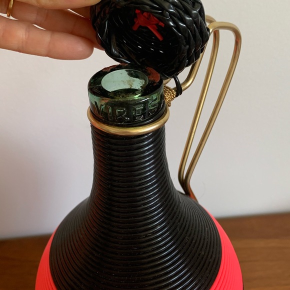 3 Vintage Viresa Plastic Woven Wicker Bottles 🌻 - Picture 2 of 10